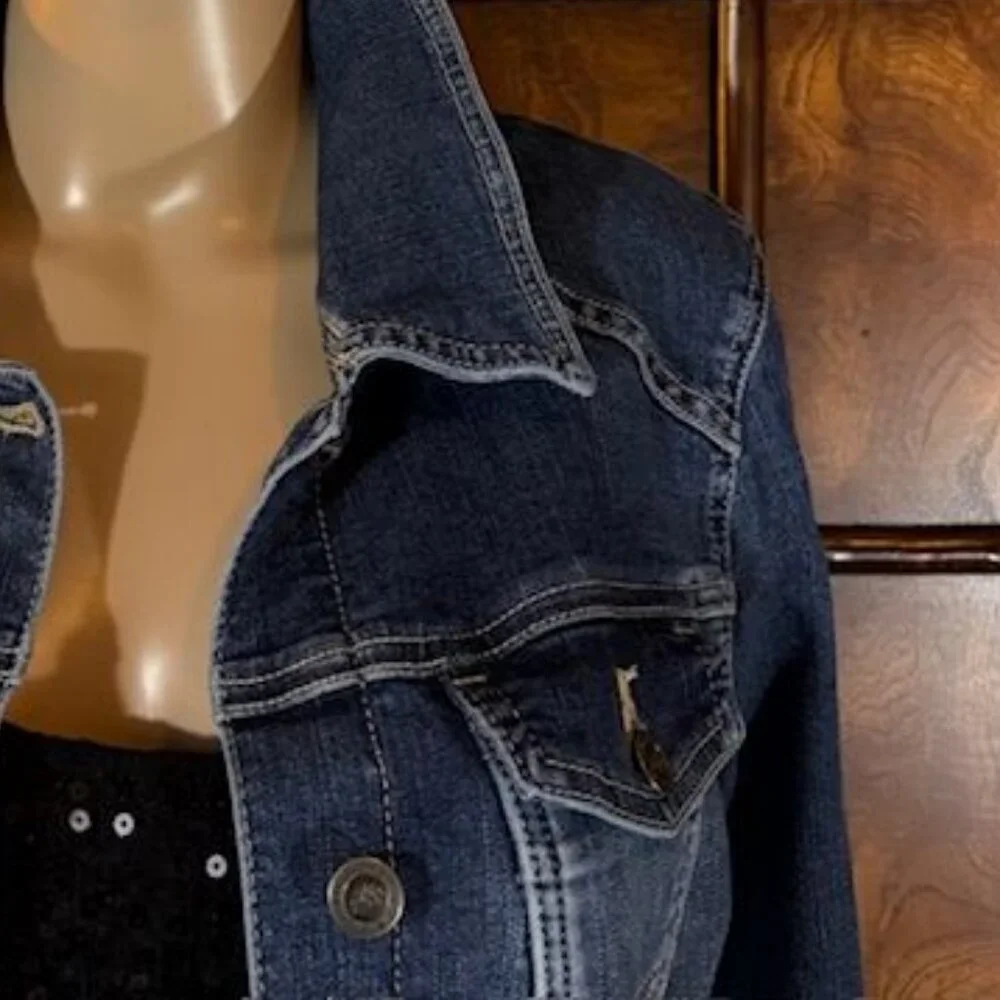 Riders by Lee Indigo Stretch Denim Jacket - Picture 7 of 14